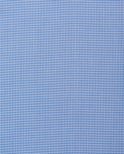 Men’s Fitted Dobby Shirt – Light Blue | 100% Cotton | Textured Weave | Full Sleeves