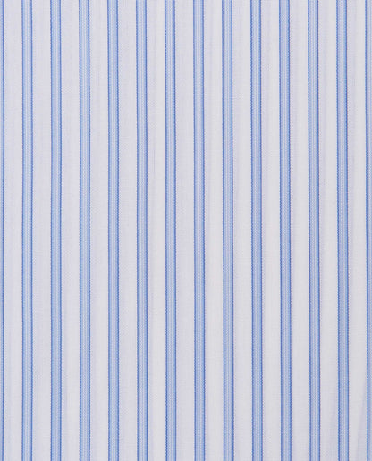 Camicissima Men’s Fitted Striped Shirt – Light Blue | Fancy Full Sleeves | 100% Cotton