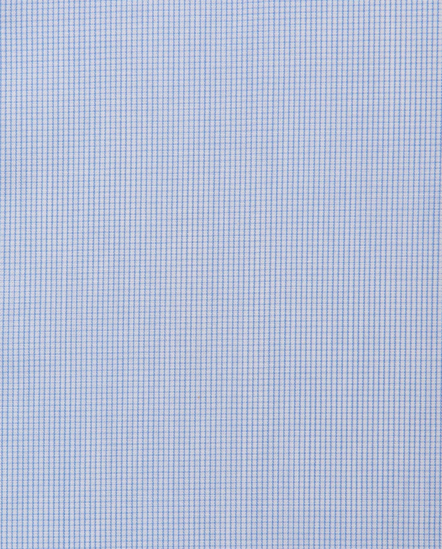 Camicissima Men’s Fitted Checked Fancy Shirt – Light Blue | 100% Cotton | Fancy Full Sleeves