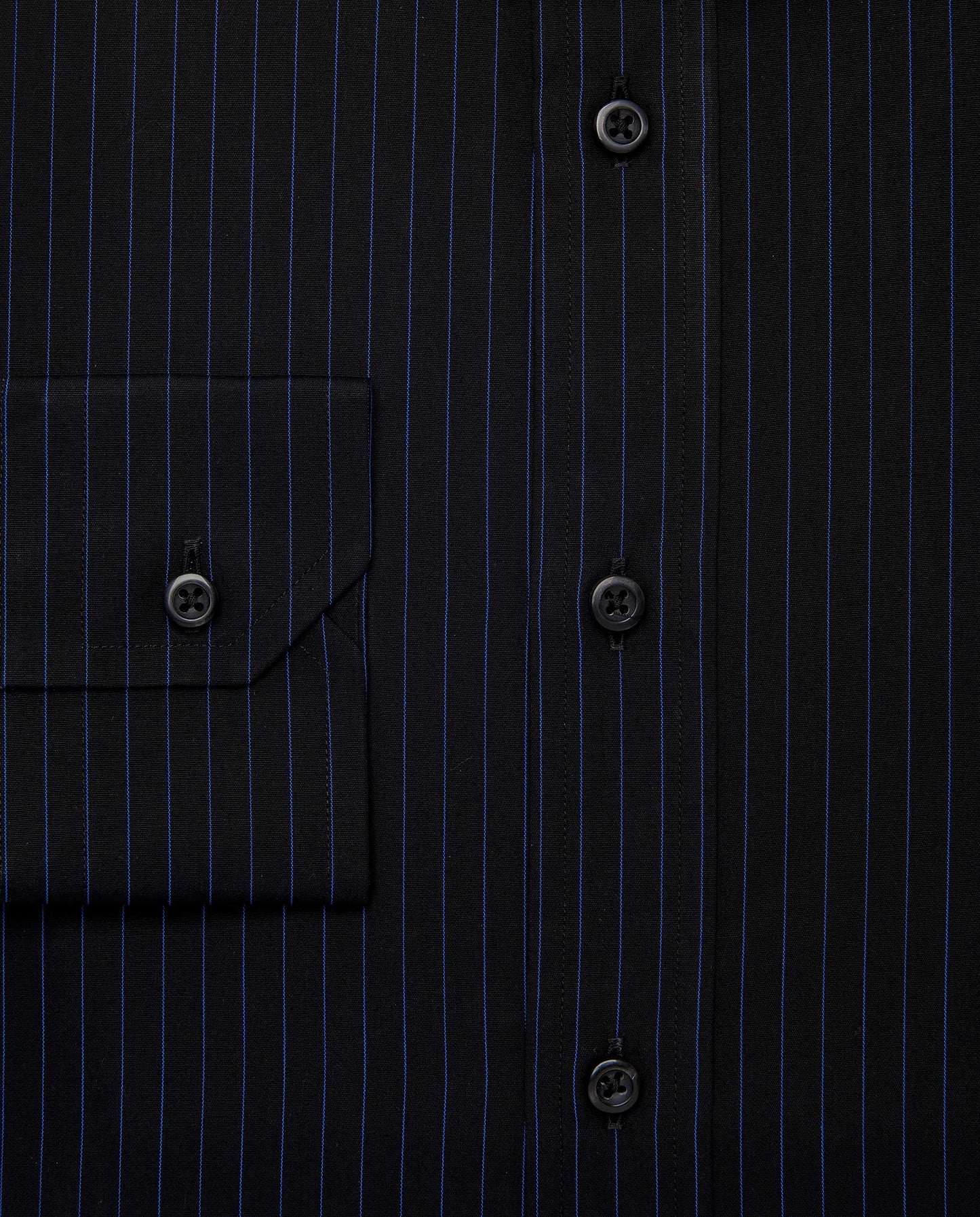 Camicissima Men’s Fitted Striped Shirt – Black | Fancy Full Sleeves | 100% Cotton
