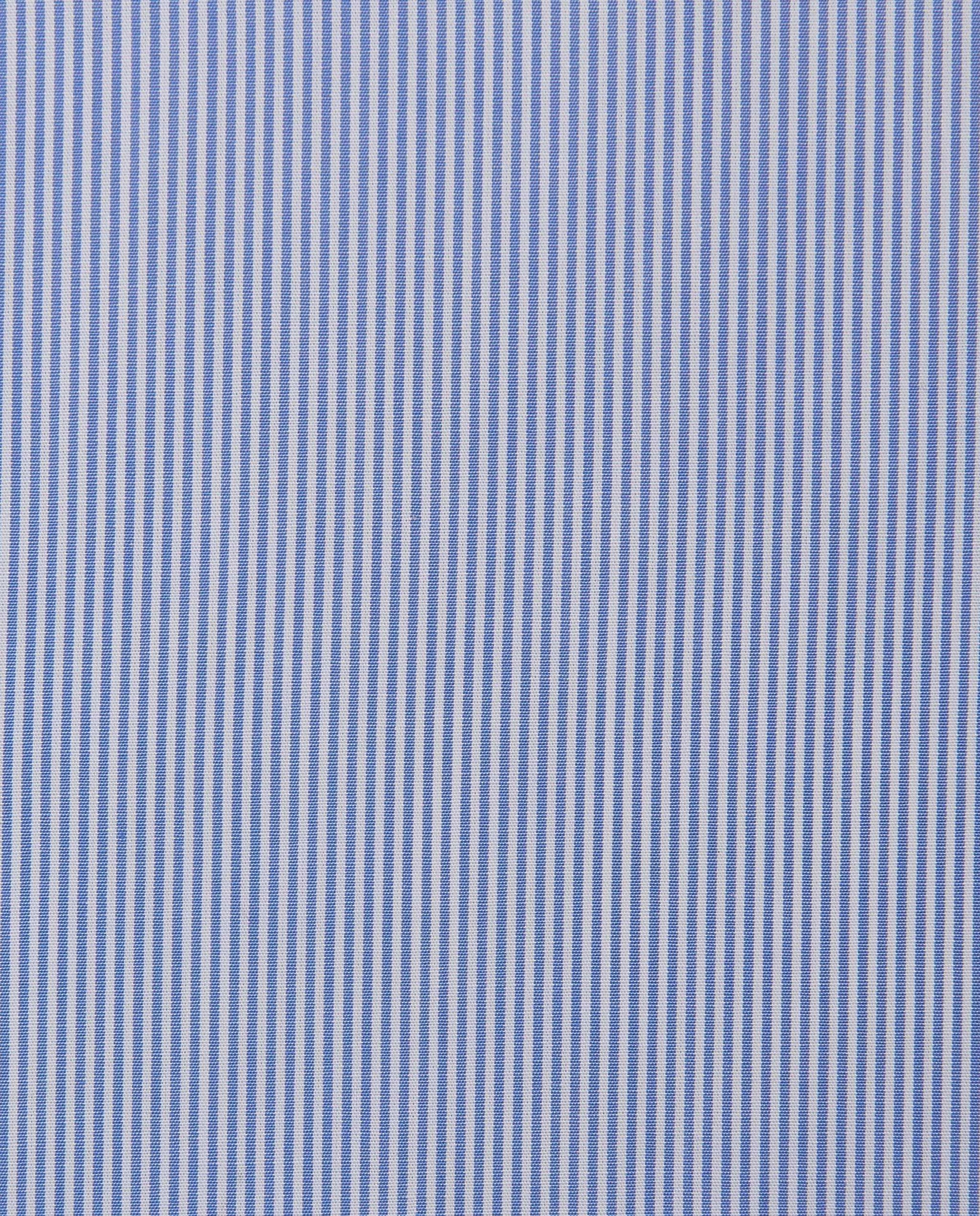 Men’s Regular Fit Striped Shirt – Blue | 100% Cotton | Classic Full Sleeves