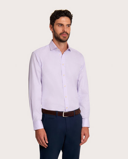 Camicissima Pink Checkered Twill Fancy Cotton Shirt