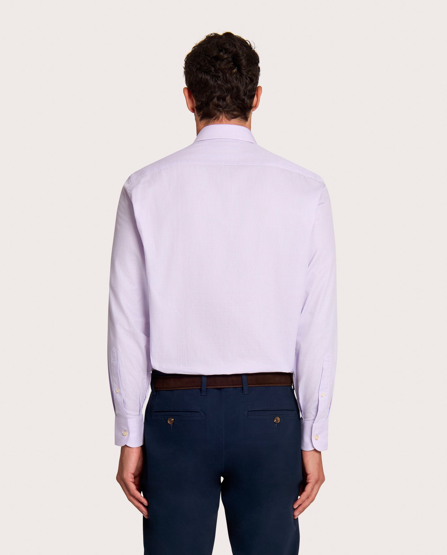 Camicissima Pink Checkered Twill Fancy Cotton Shirt