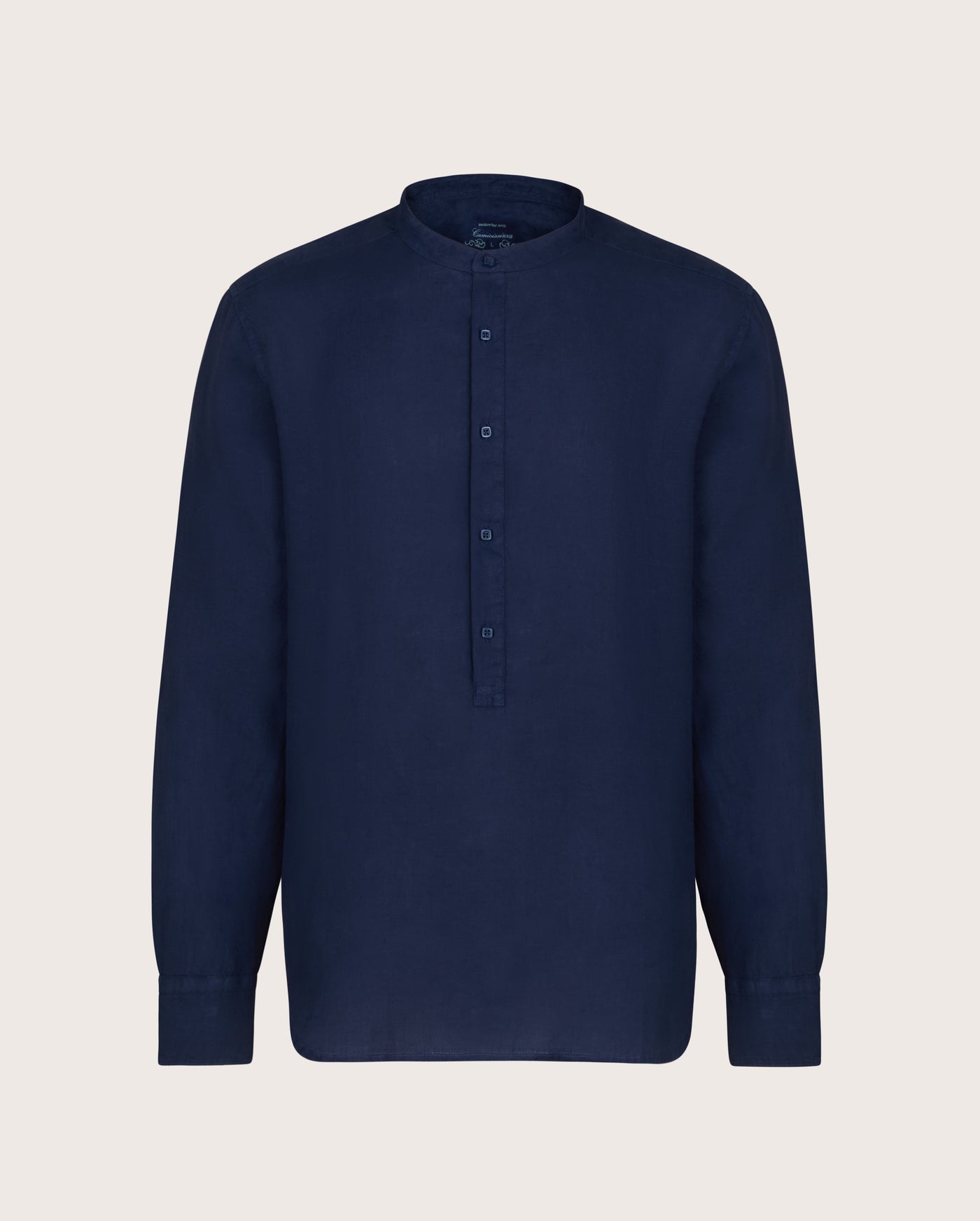 Camicissima Men's Premium Linen Formal Shirt - BLUE | Solid | Regular Fit