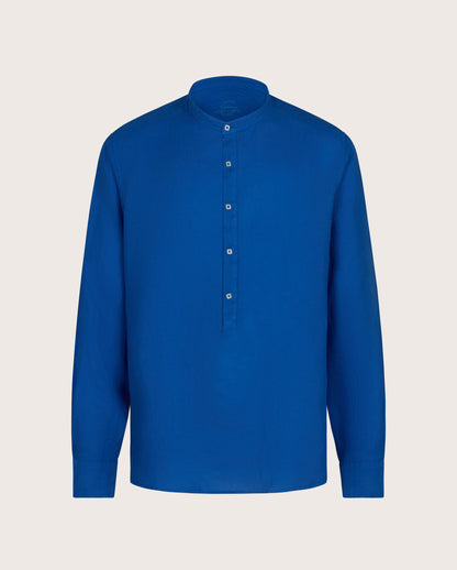 Camicissima Men's Premium Linen Formal Shirt - El BLUE | Solid | Regular Fit