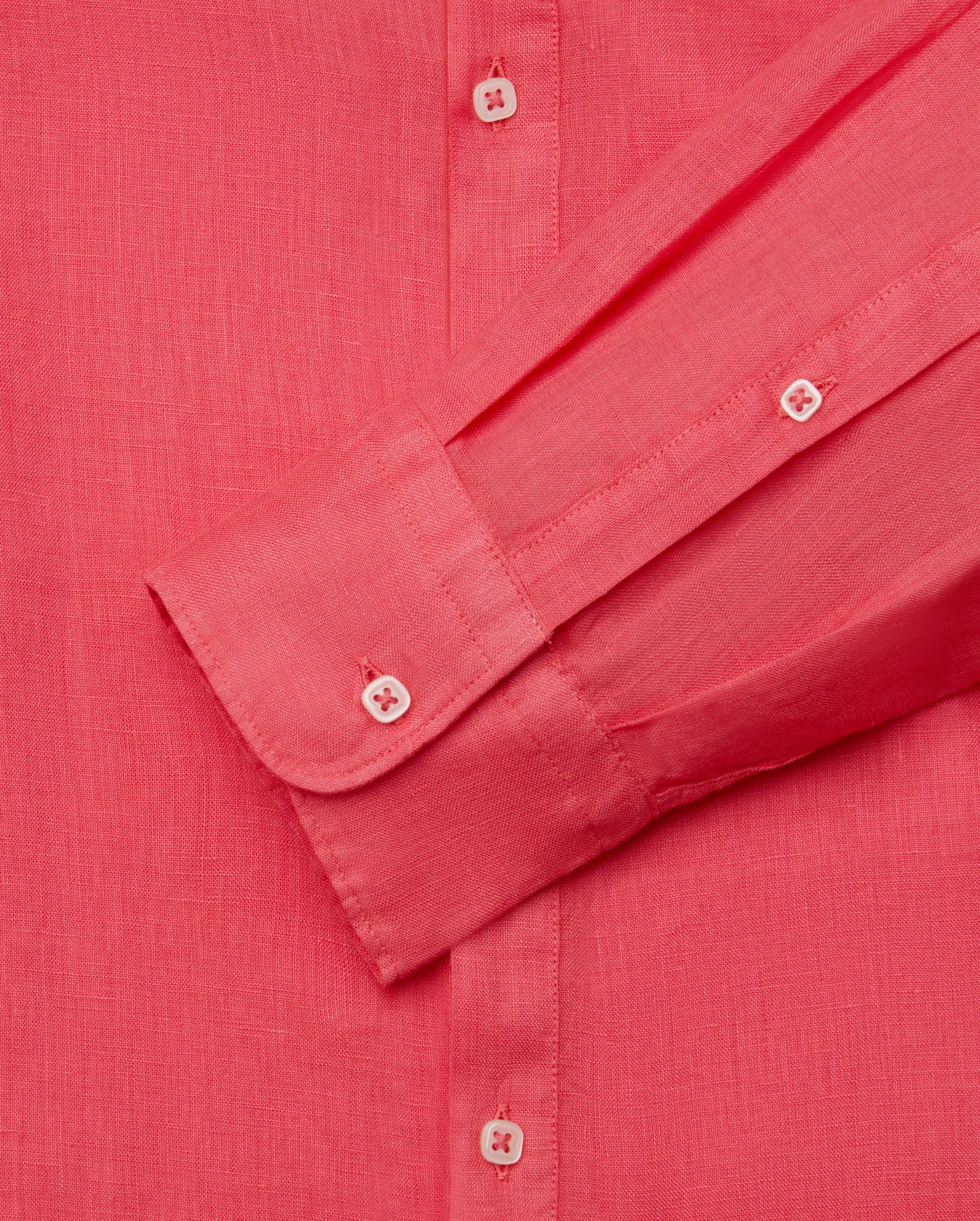 Camicissima Men's Premium Linen Formal Shirt - RED | Solid | Regular Fit