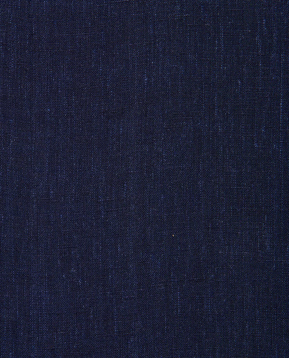 Camicissima Men’s Slim Fit Linen Shirt – Navy Blue | Plain Fancy Style | Full Sleeves