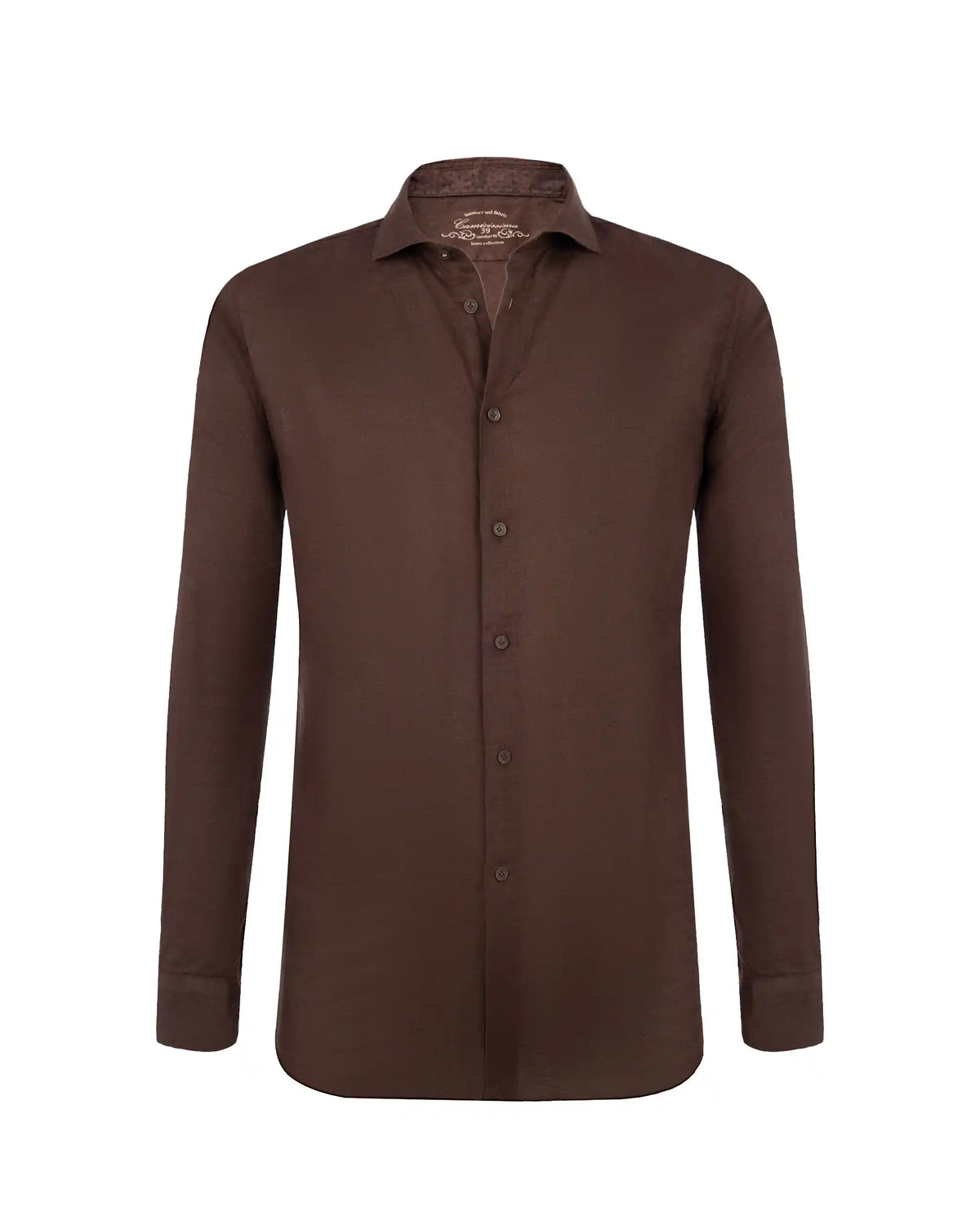 Camicissima Men’s Bright Colour Linen Garment-Dyed Comfort Shirt