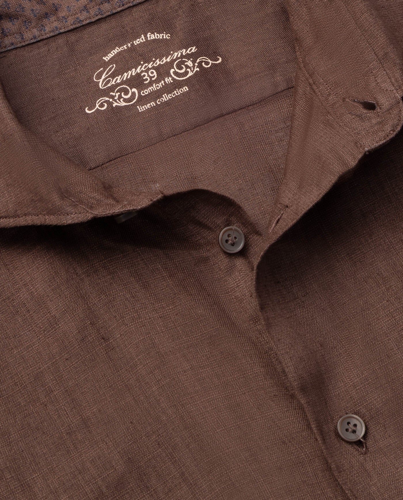 Camicissima Men’s Bright Colour Linen Garment-Dyed Comfort Shirt