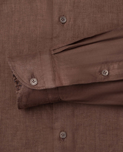 Camicissima Men’s Bright Colour Linen Garment-Dyed Comfort Shirt