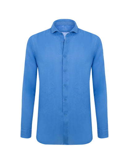 Camicissima Men’s Bright Colour Linen Garment-Dyed Comfort Shirt