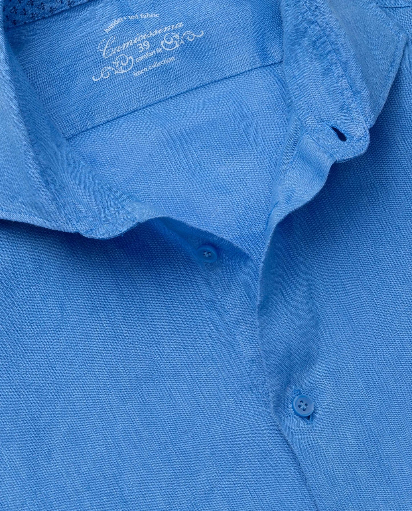 Camicissima Men’s Bright Colour Linen Garment-Dyed Comfort Shirt