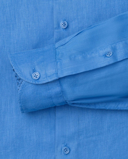 Camicissima Men’s Bright Colour Linen Garment-Dyed Comfort Shirt