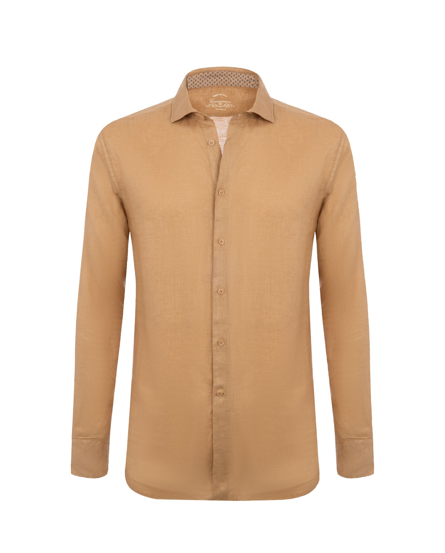 Camicissima Men’s Bright Colour Linen Garment-Dyed Comfort Shirt