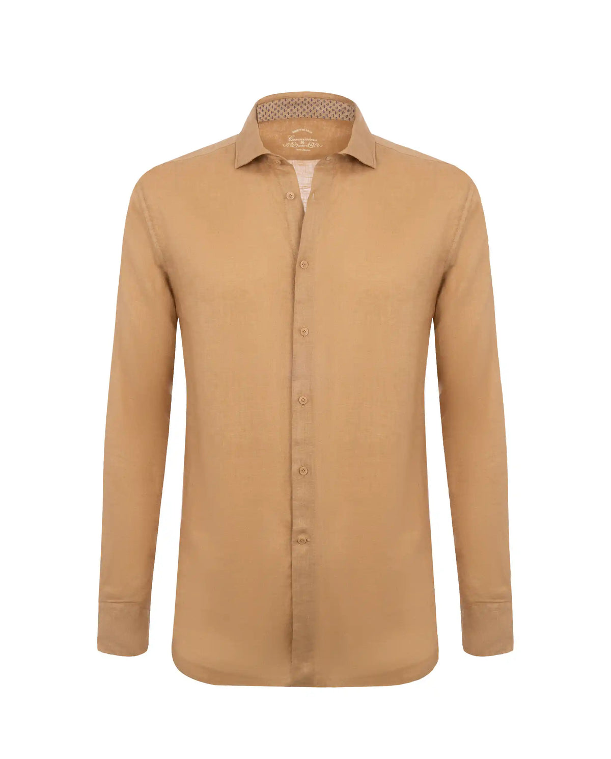 Camicissima Men’s Bright Colour Linen Garment-Dyed Comfort Shirt