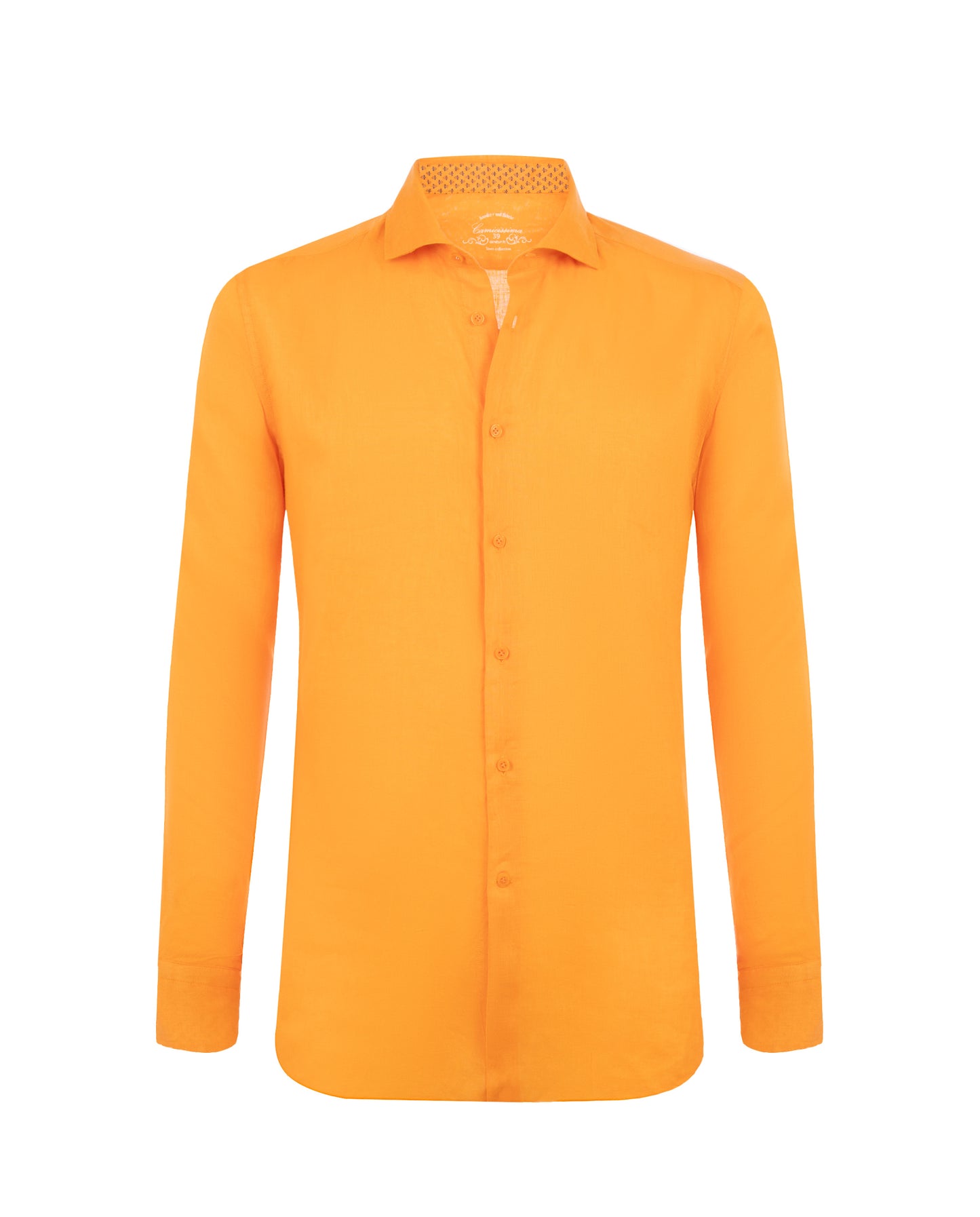 Camicissima Men’s Bright Colour Linen Garment-Dyed Comfort Shirt