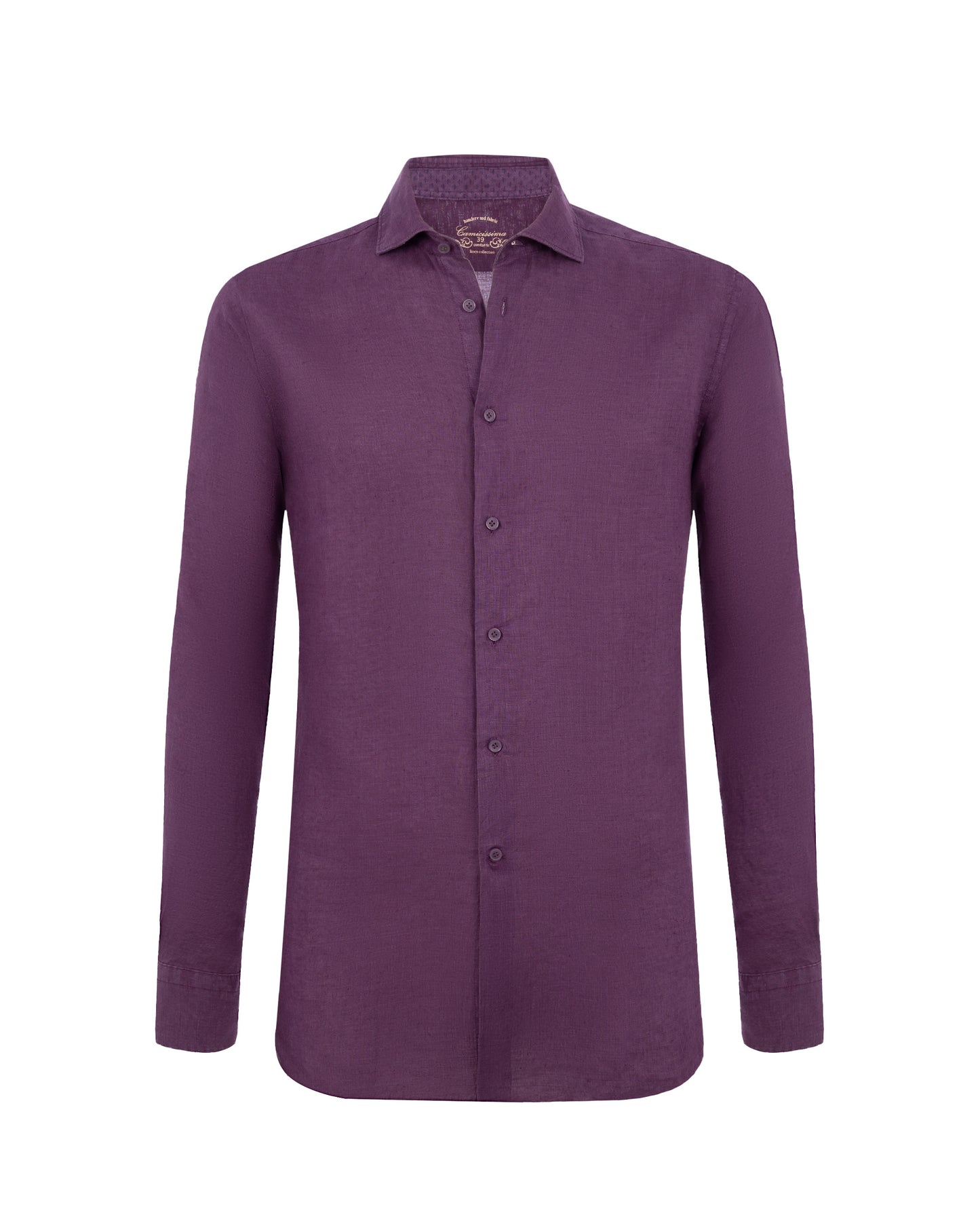 Camicissima Men’s Bright Colour Linen Garment-Dyed Comfort Shirt