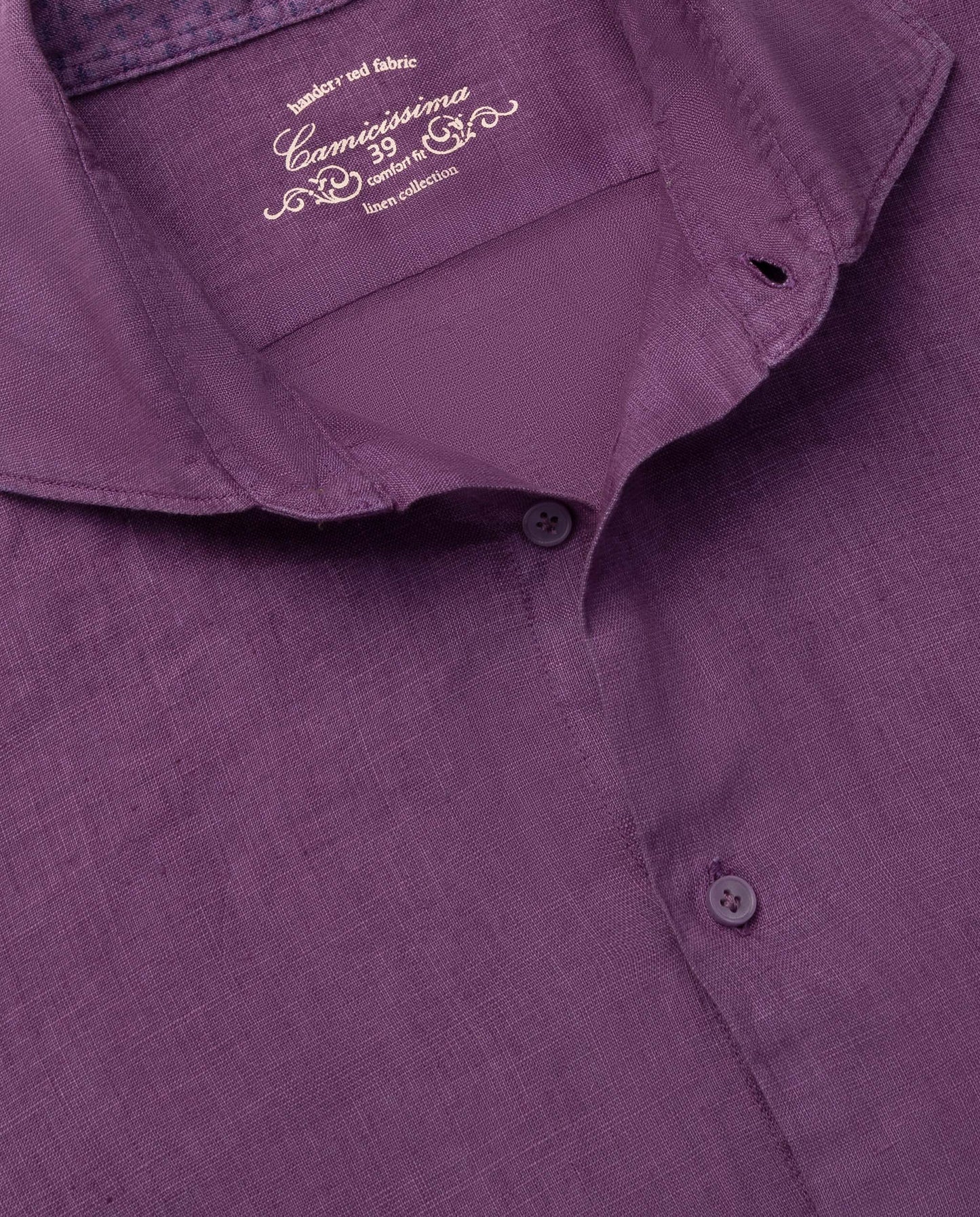 Camicissima Men’s Bright Colour Linen Garment-Dyed Comfort Shirt