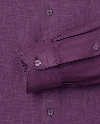 Camicissima Men’s Bright Colour Linen Garment-Dyed Comfort Shirt