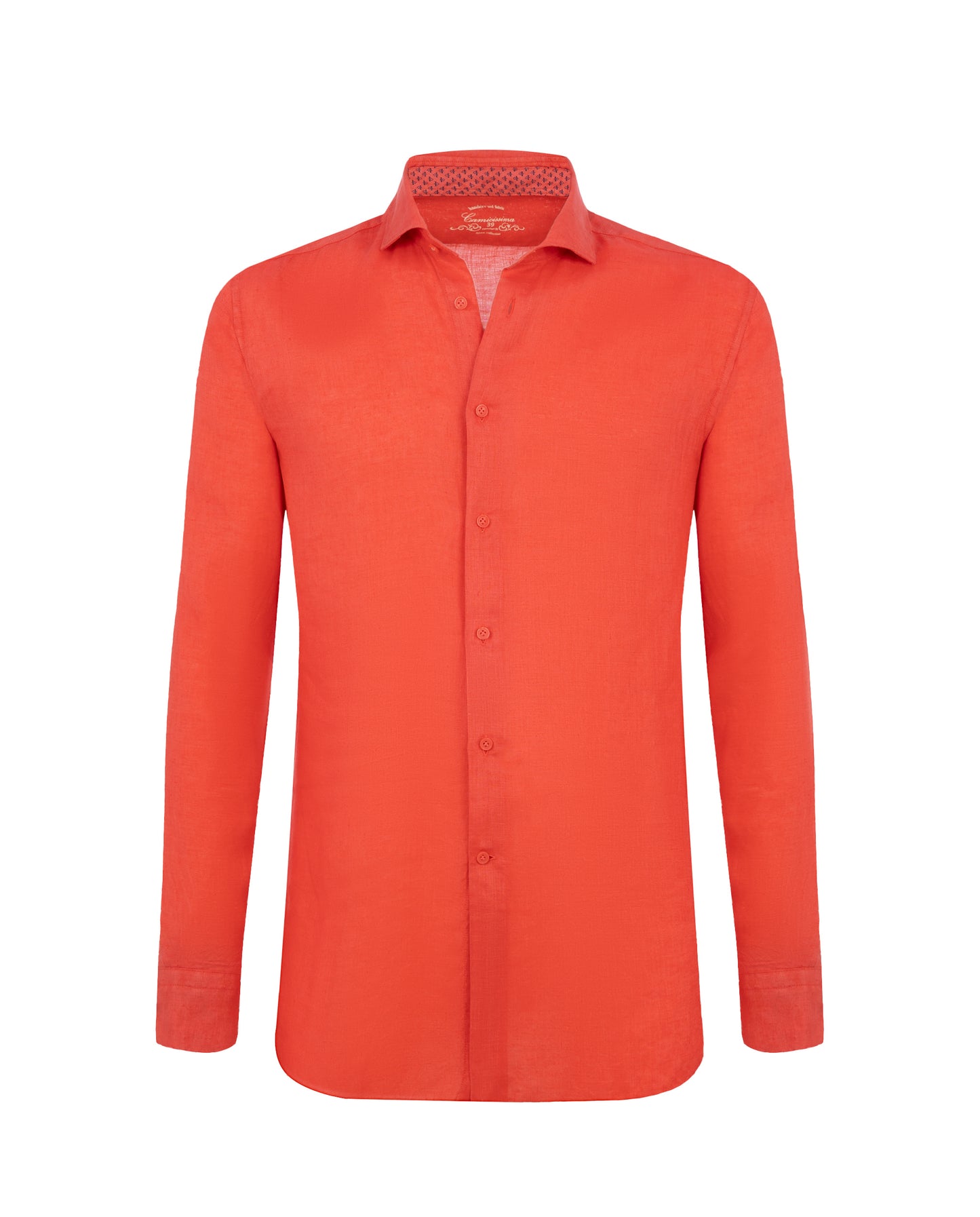Camicissima Men’s Bright Colour Linen Garment-Dyed Comfort Shirt
