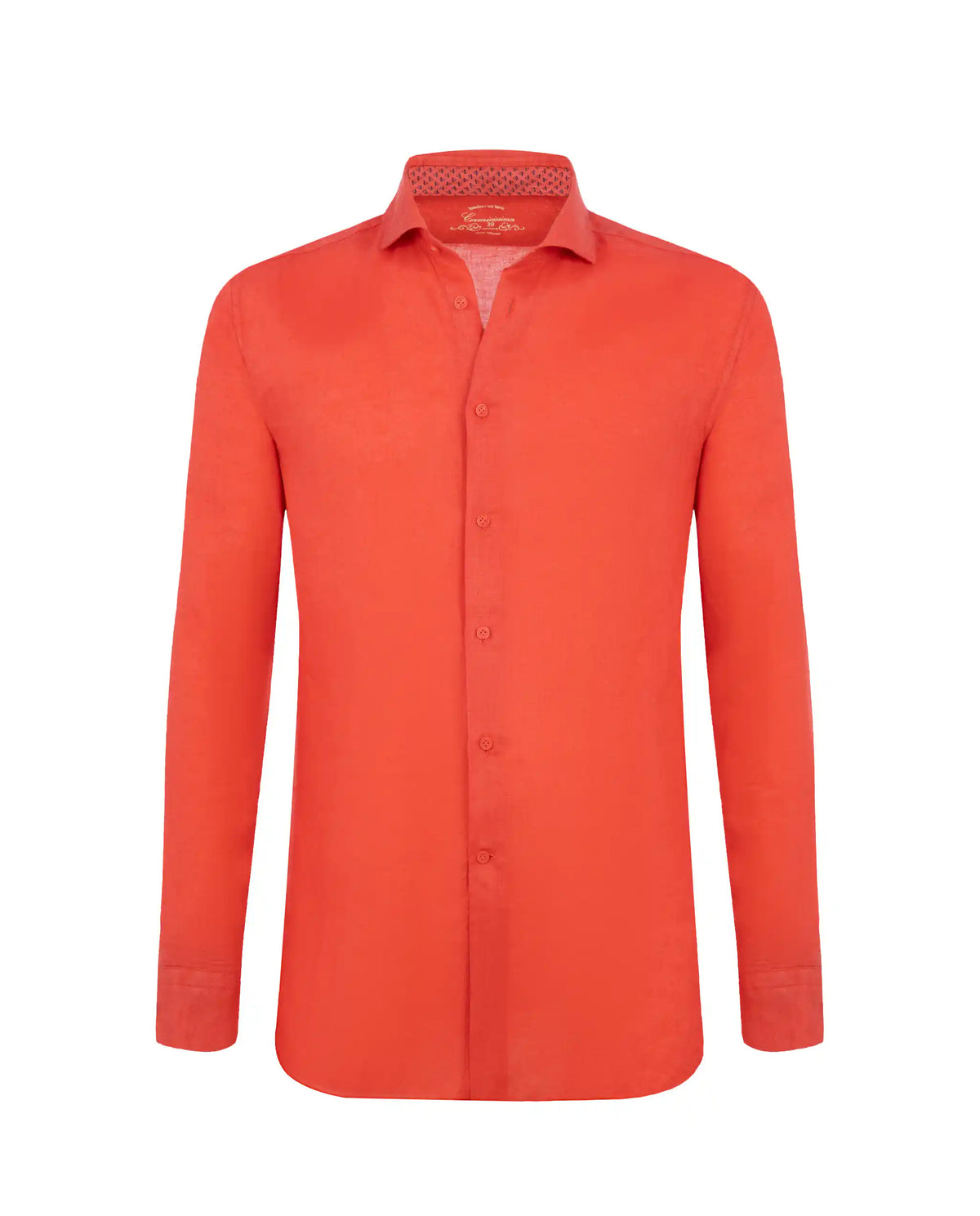 Camicissima Men’s Bright Colour Linen Garment-Dyed Comfort Shirt