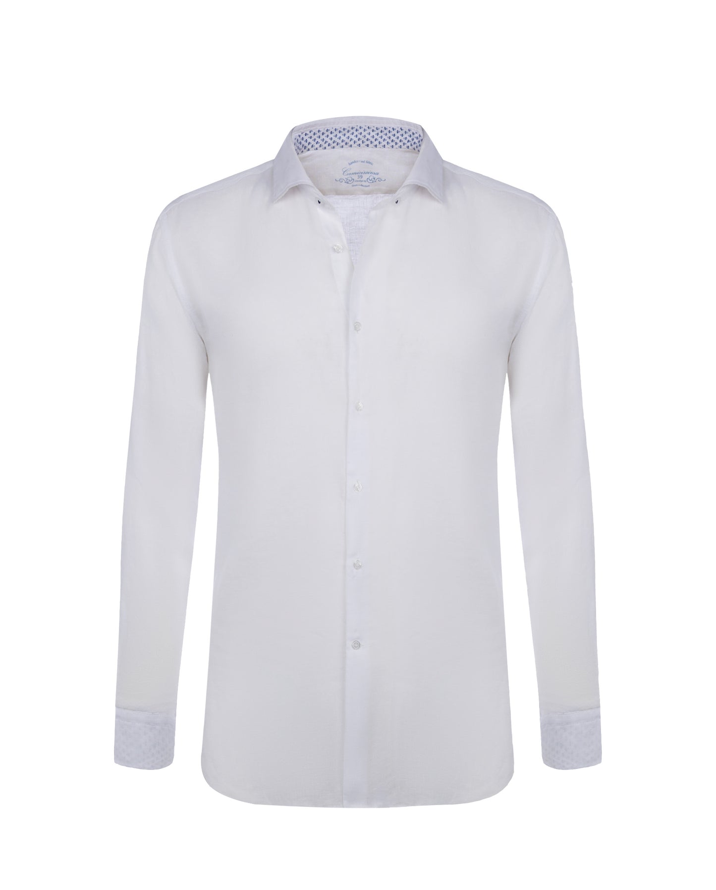 Camicissima Men’s Bright Colour Linen Garment-Dyed Comfort Shirt