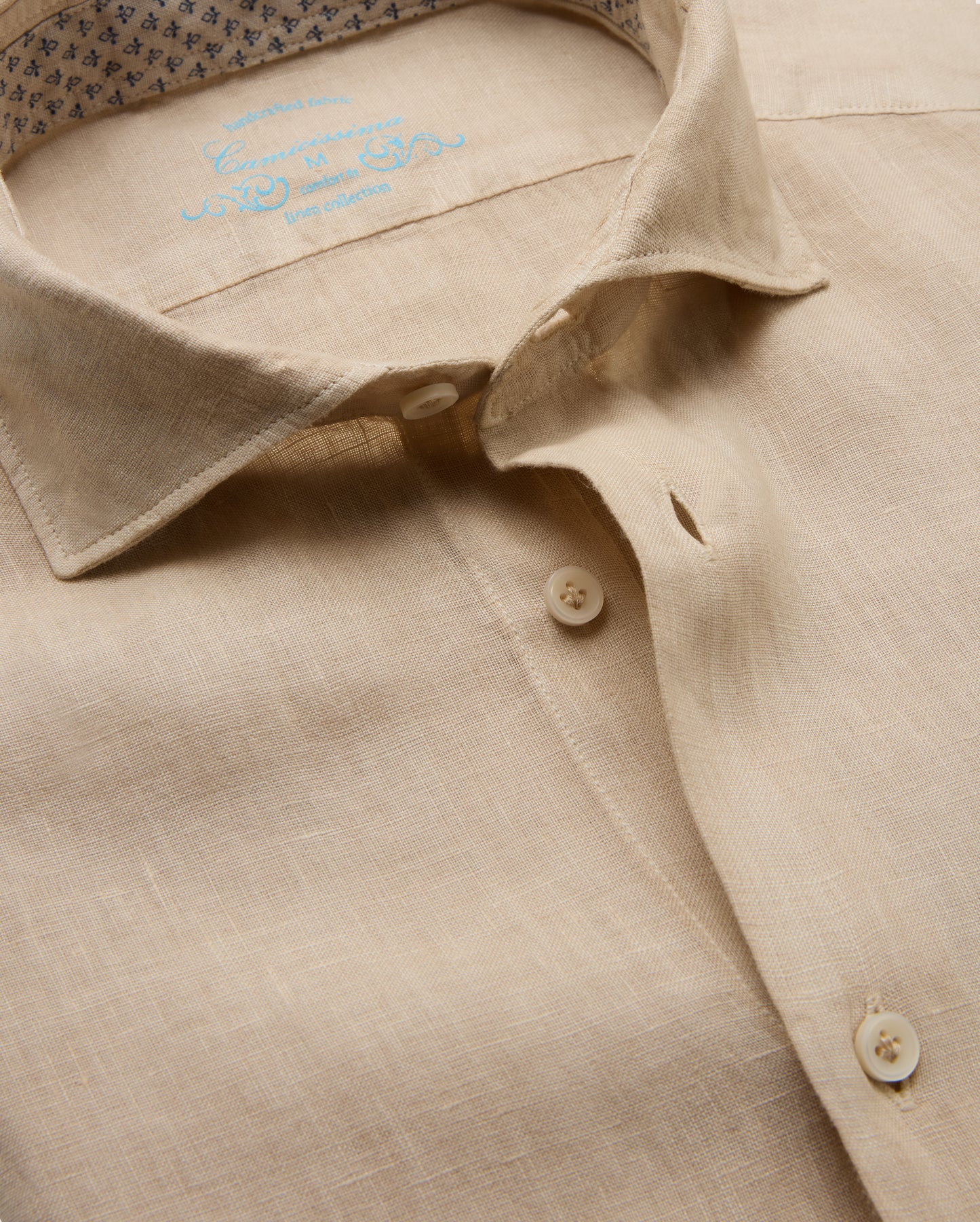Camicissima Men's Premium Linen Formal Shirt Comfort Fit