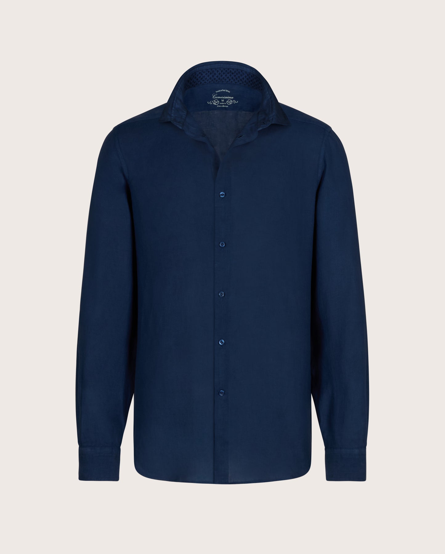 Camicissima Men's Premium Linen Formal Shirt - BLUE | Relaxed Fit