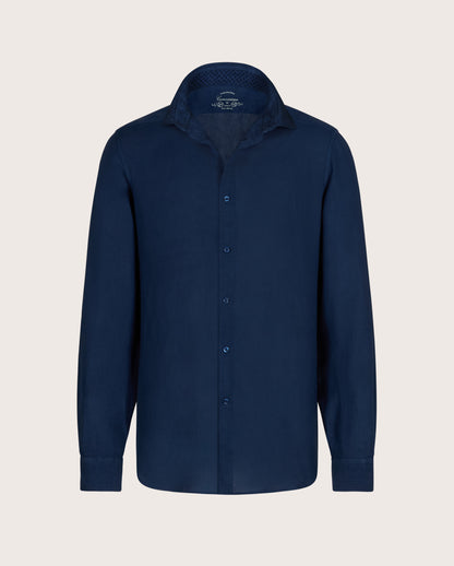 Camicissima Men's Premium Linen Formal Shirt - BLUE | Relaxed Fit