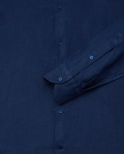 Camicissima Men's Premium Linen Formal Shirt - BLUE | Relaxed Fit