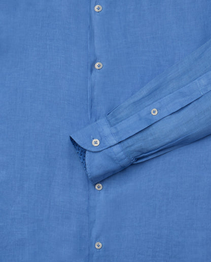 Camicissima Men's Premium Linen Formal Shirt - BLUE | COMFORT