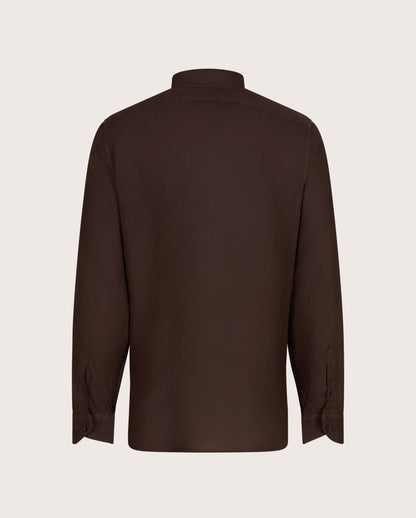 Camicissima Men's Premium Linen Formal Shirt - BROWN | Relaxed Fit