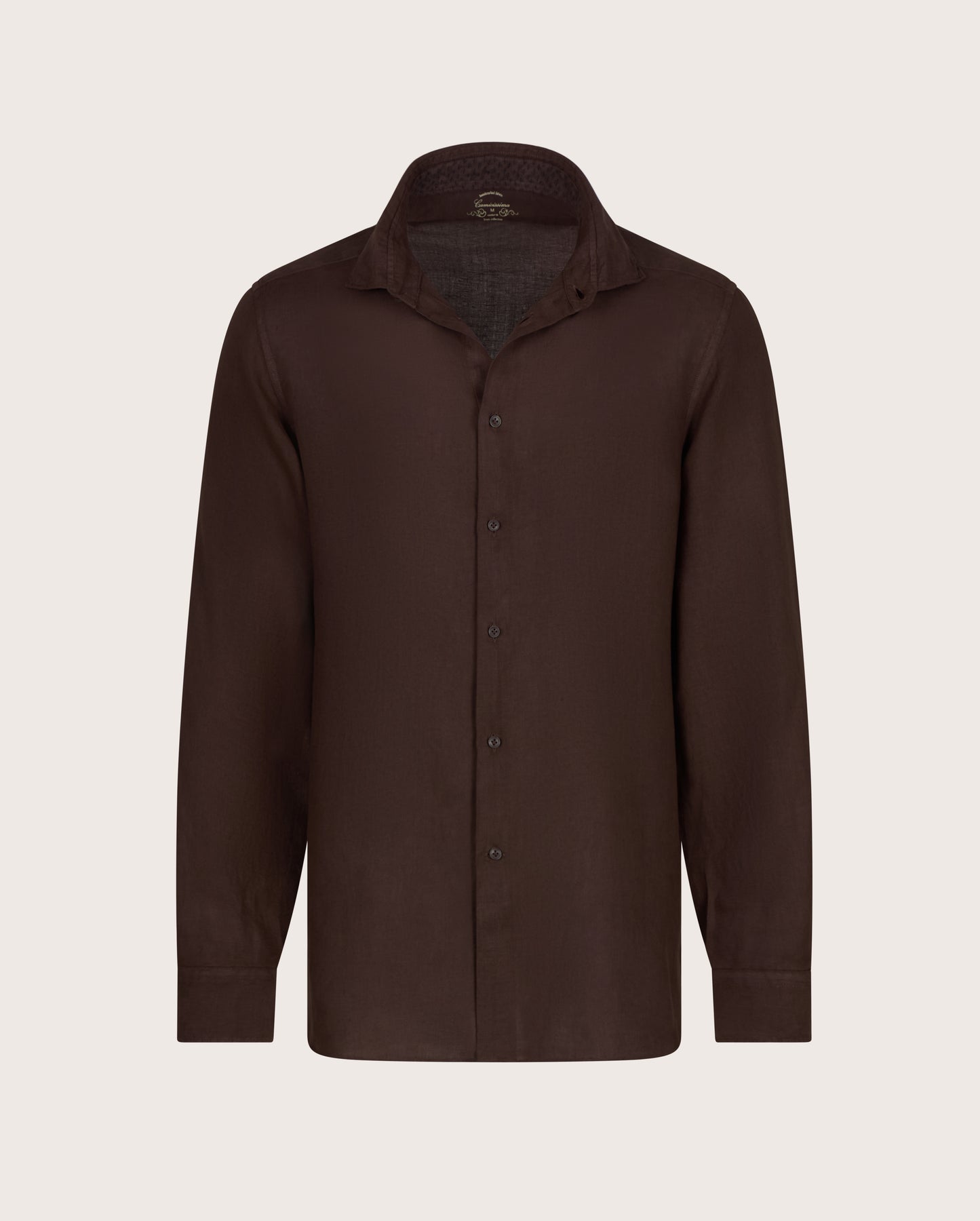 Camicissima Men's Premium Linen Formal Shirt - BROWN | Relaxed Fit