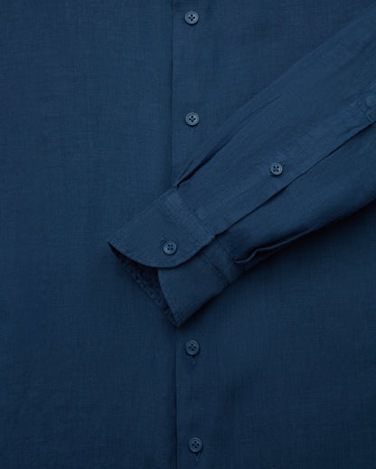 Camicissima Men's Premium Linen Formal Shirt - BLUE | COMFORT
