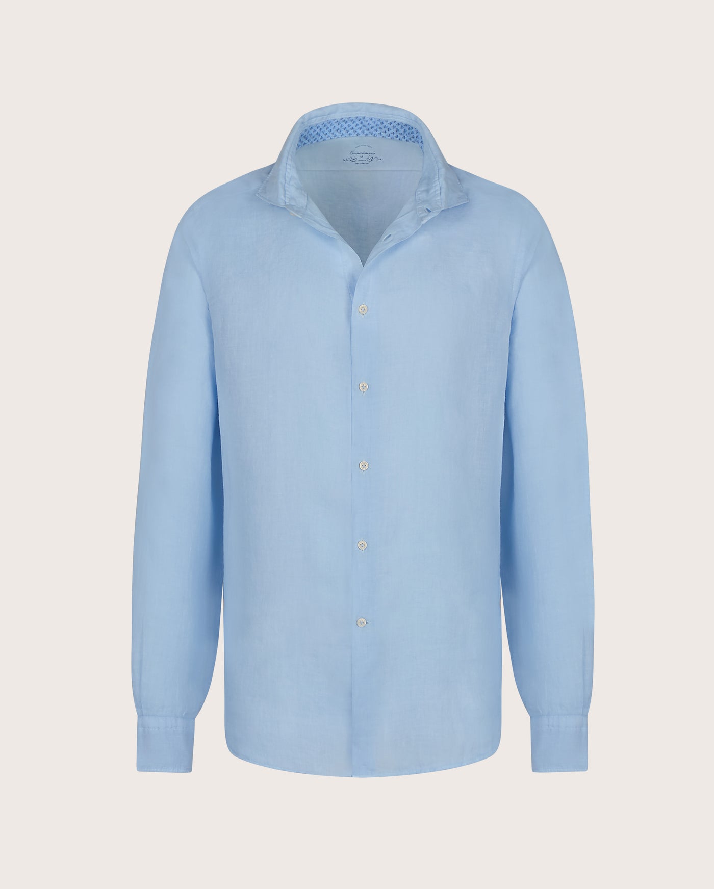 Camicissima Men's Premium Linen Formal Shirt - Light Blue | Relaxed Fit