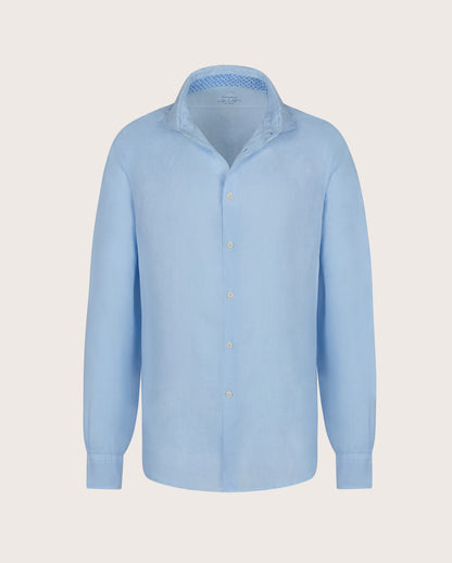 Camicissima Men's Premium Linen Formal Shirt - Light Blue | Relaxed Fit