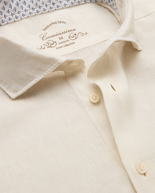 Camicissima Men's Premium Linen Formal Shirt | Light | Relaxed Fit