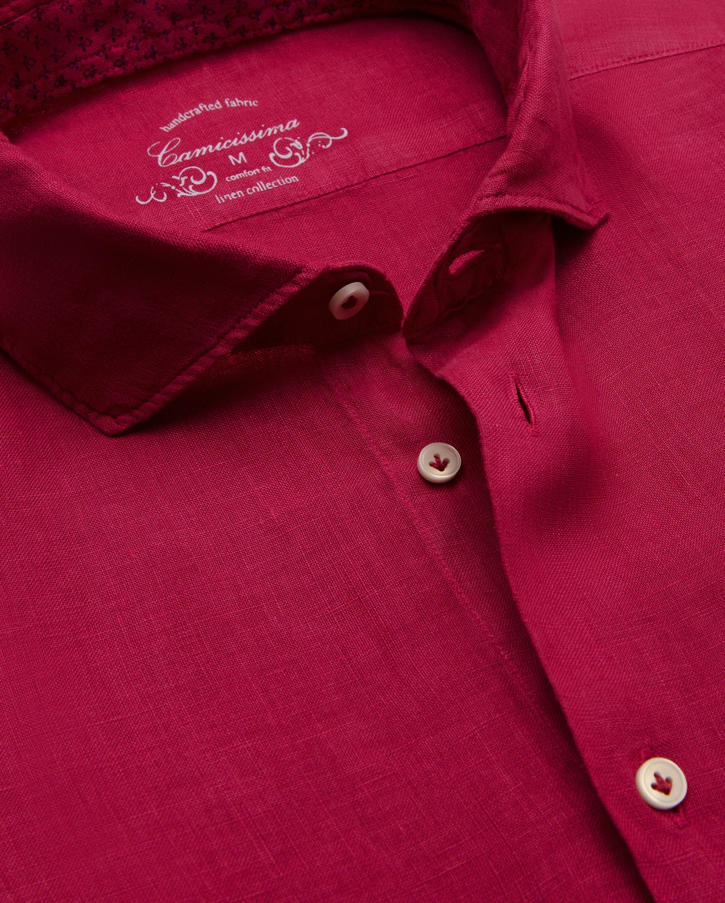 Camicissima Men's Premium Linen Formal Shirt Relaxed Fit