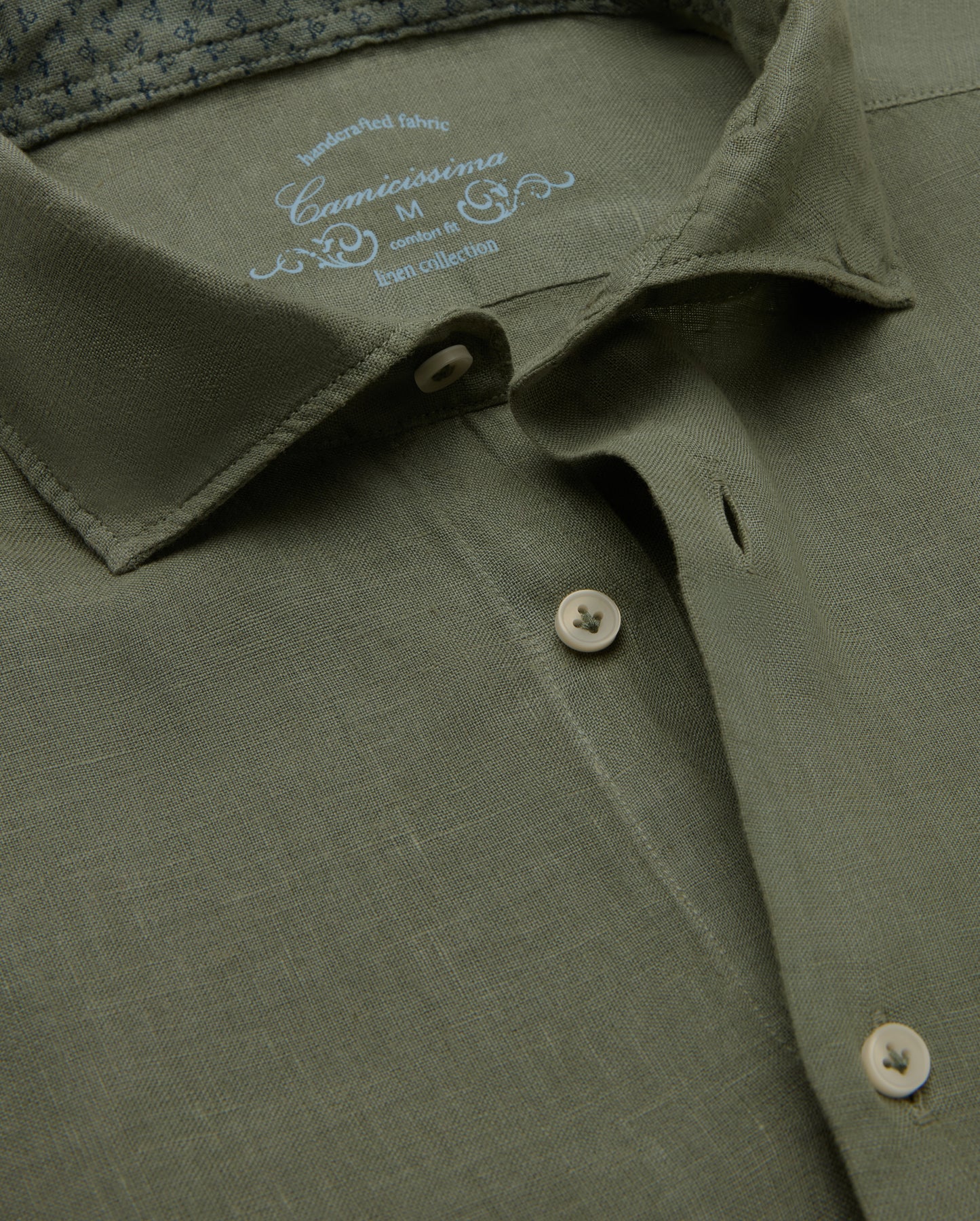 Camicissima Men's Premium Linen Formal Shirt Comfort Fit