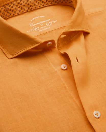 Camicissima Men's Premium Linen Formal Shirt Comfort Fit