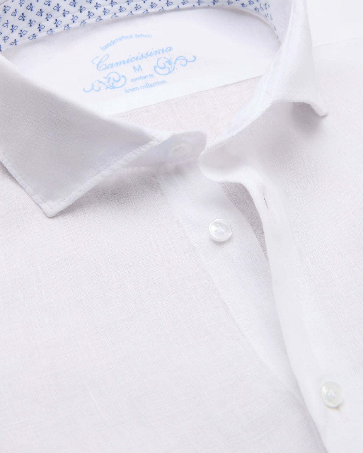 Camicissima Men's Premium Linen Formal Shirt - White | Relaxed Fit