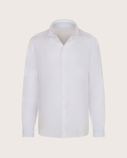 Camicissima Men's Premium Linen Formal Shirt - White | Relaxed Fit