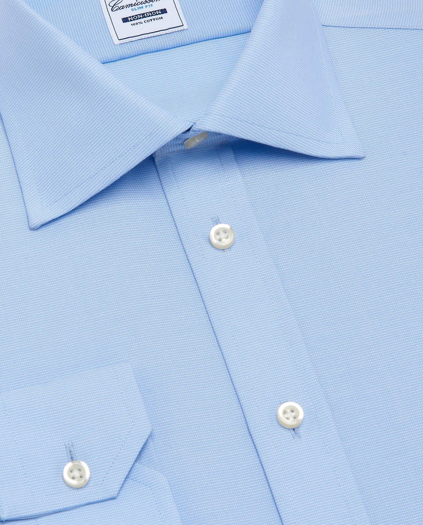 Non-Iron Slim Fit Full Sleeves Dobby Shirt