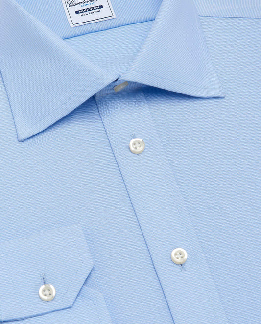 Non-Iron Slim Fit Full Sleeves Dobby Shirt