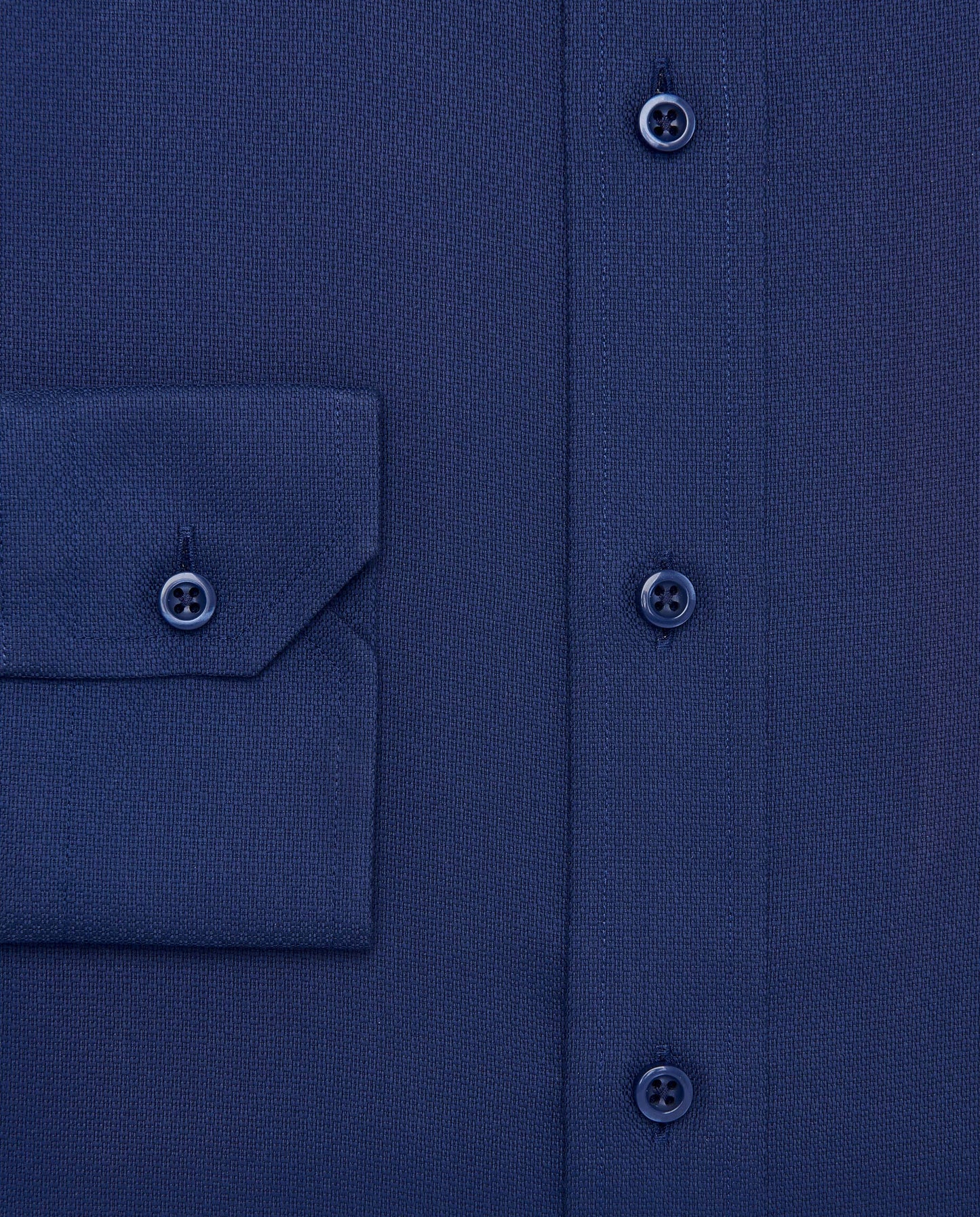 Camicissima Dark Blue Non-Iron Dobby Shirt - Slim Fit | 100% Cotton