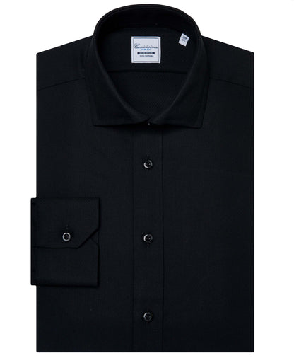 Camicissima Non-Iron Slim Fit Dobby Shirt | 100% Cotton