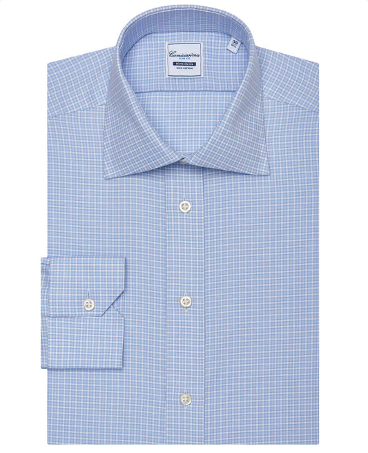 Men’s Slim Fit Checked Shirt | Fancy Style | 100% Cotton | Full Sleeves