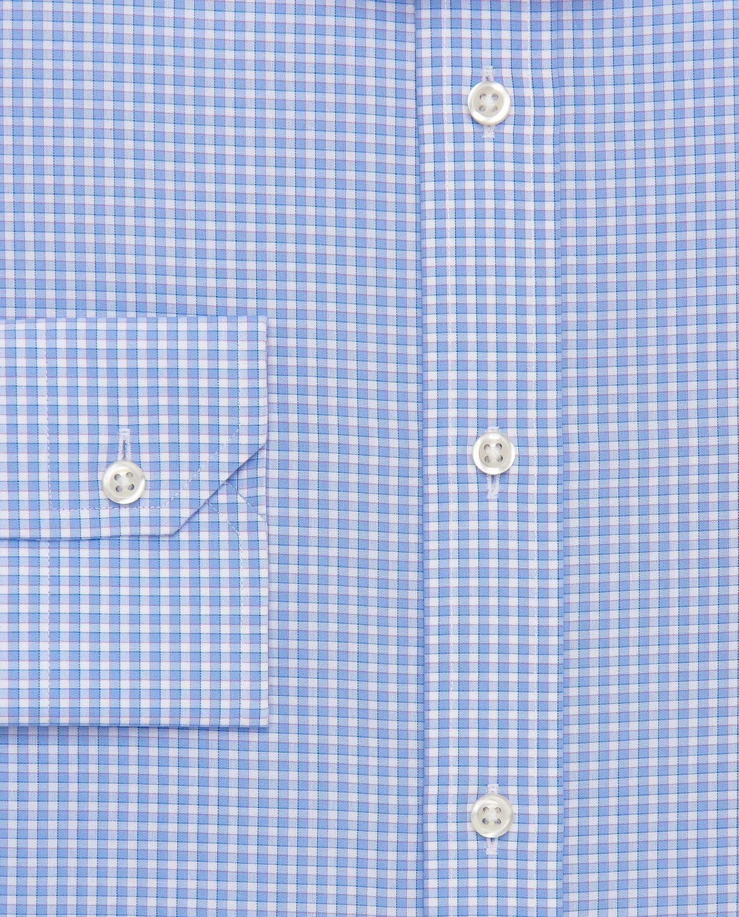 Men’s Slim Fit Checked Shirt – Blue | 100% Cotton | Fancy Full Sleeves