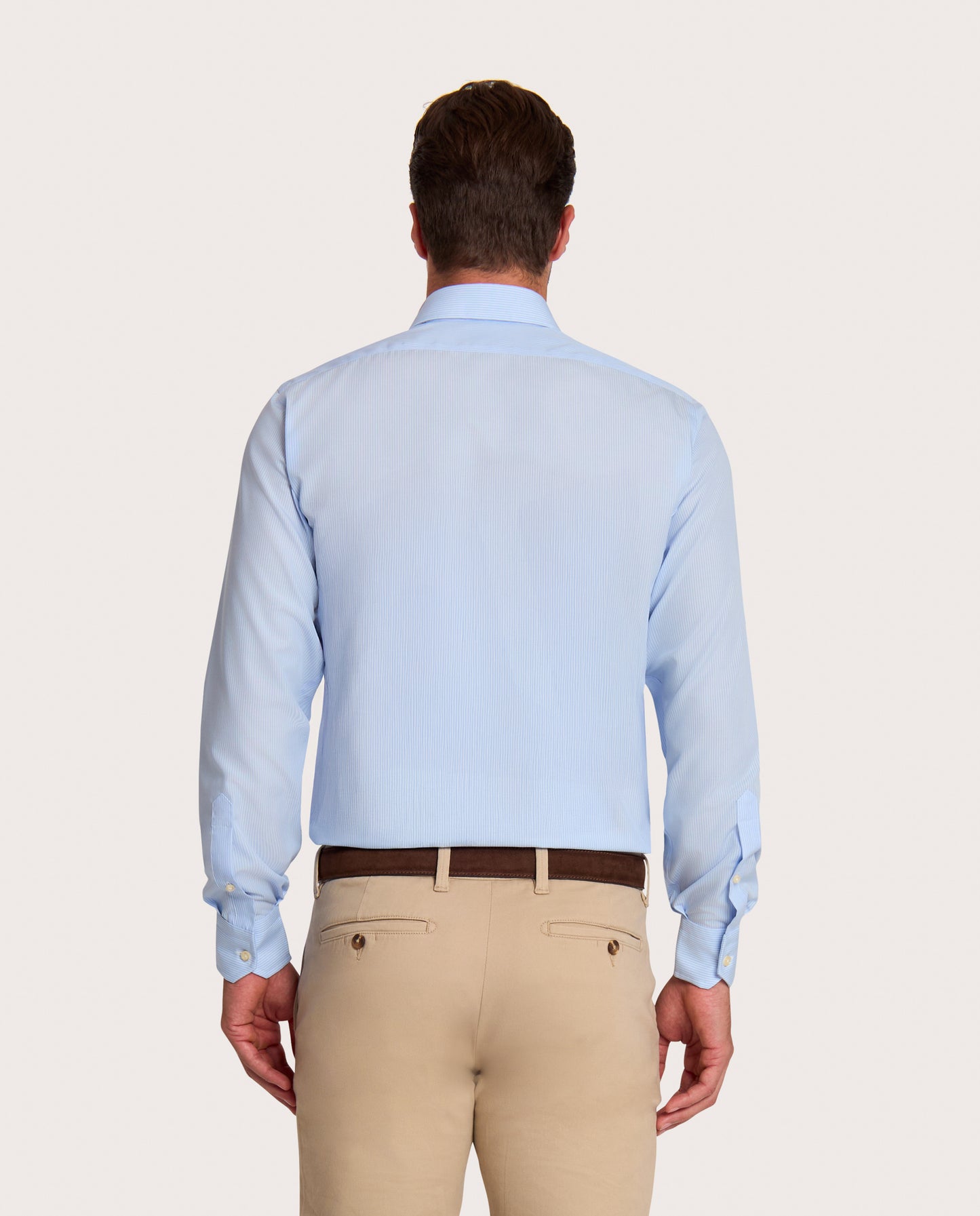 Camicissima Striped Poplin Non-Iron Fancy Light Blue Cotton Shirt