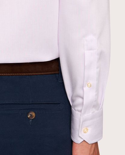 Camicissima Lilac Twill Non-Iron Fancy Cotton Shirt